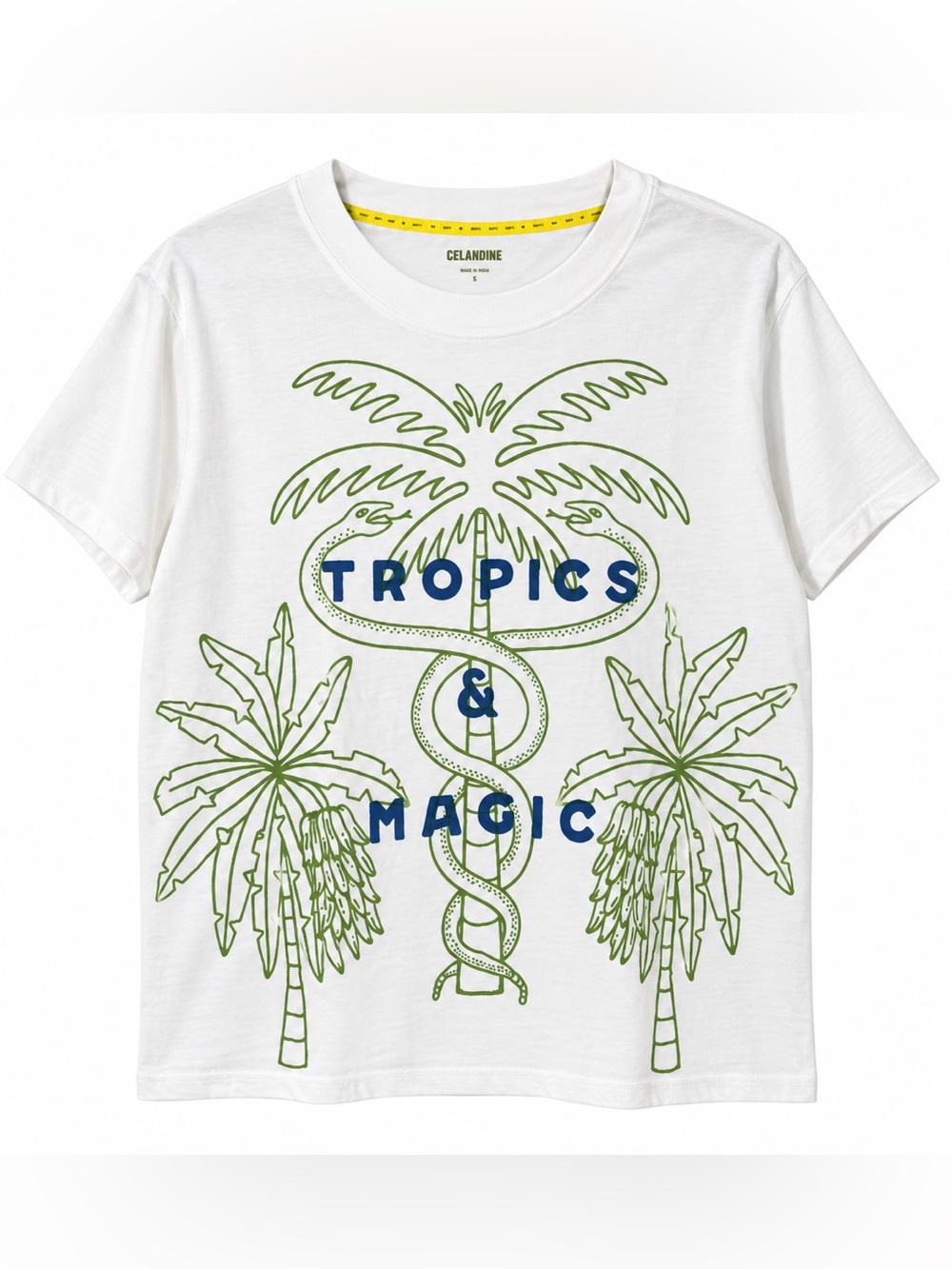 Anthropologie Celandine NWT Cotton Tropics & Magic Graphic Tee- L
